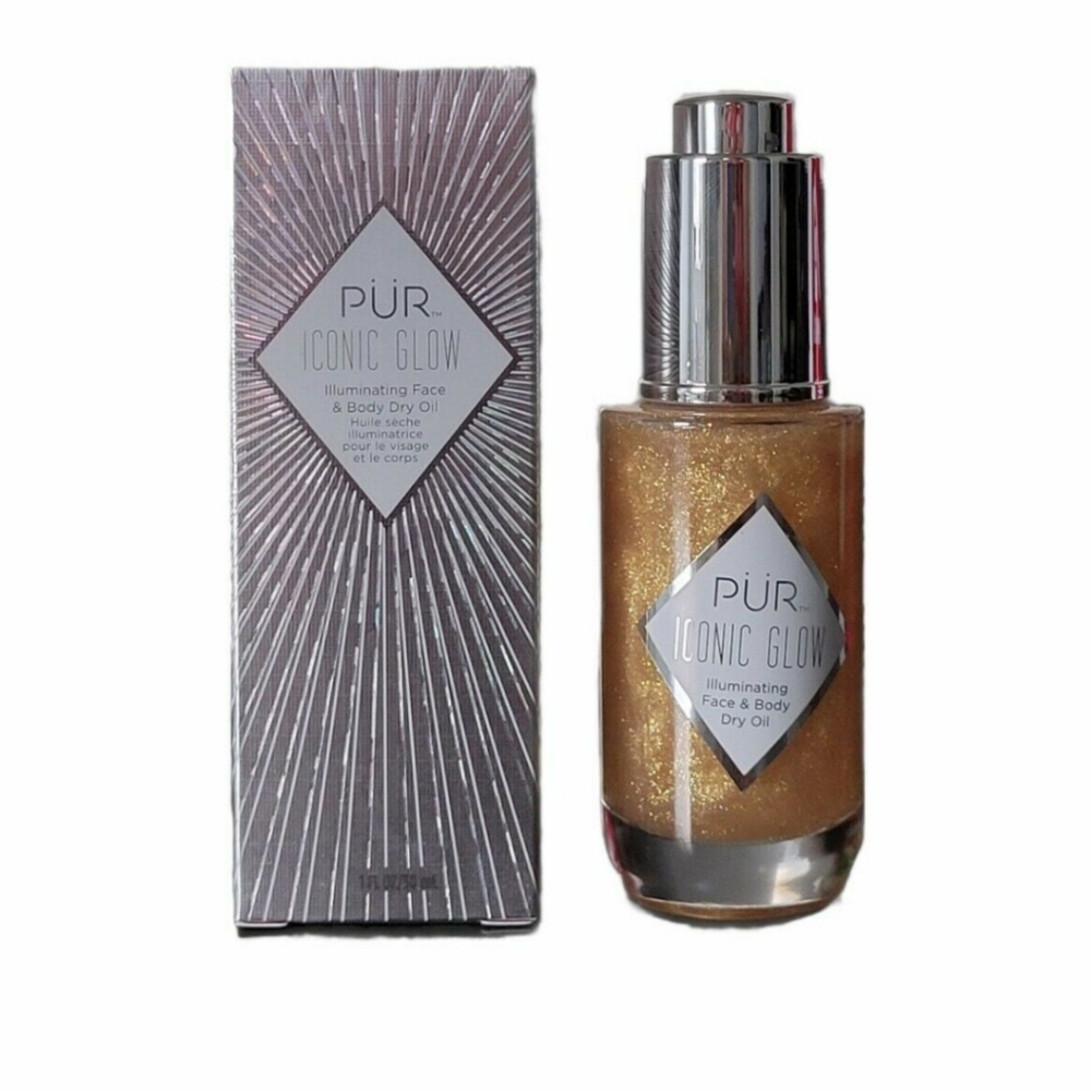 New PUR iconic glow illuminating face & body dry oil